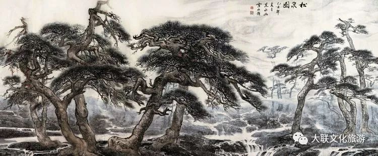 北派山水名家邀请展,荆山楚水山水作品欣赏