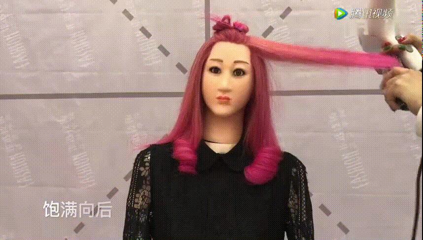 造型梳怎么吹蓬松,滚梳吹大波浪卷教程