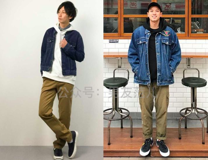 牛仔夹克怎么穿好看男生,牛仔夹克里边怎么搭配