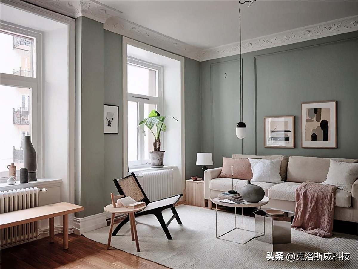 莫兰迪色高级绿,莫兰迪绿美式复古