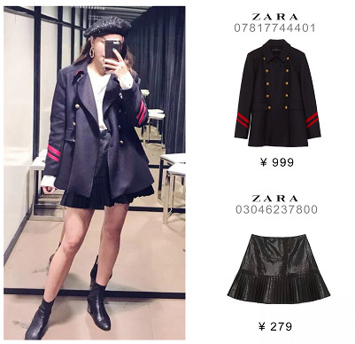 zara美到犯规的早春新款穿搭,zara穿搭黑色小香风