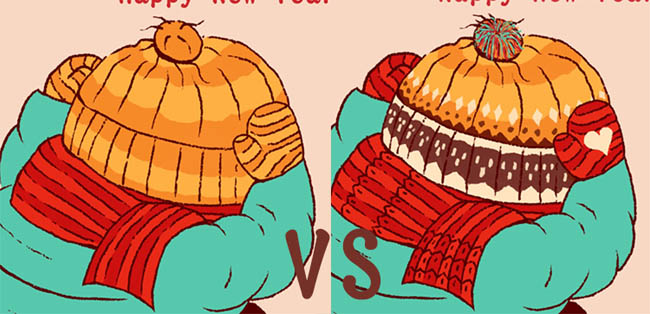 用ps画笔做元旦贺卡怎么做,adobephotoshop做贺卡