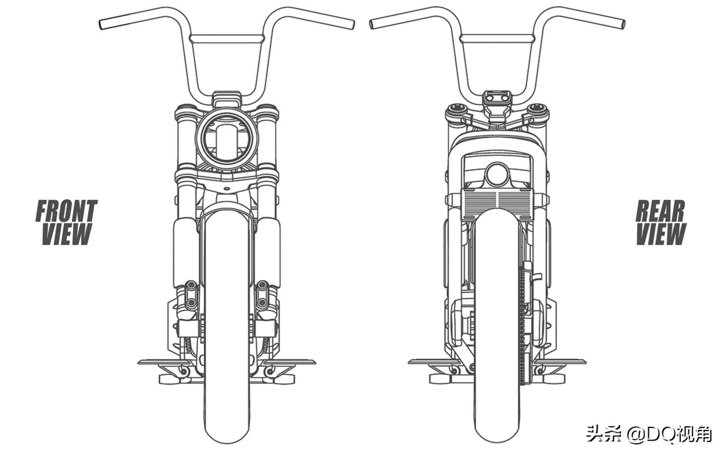 哈雷摩托研发电动踏板，皮带传动，外观神似国内电瓶车
