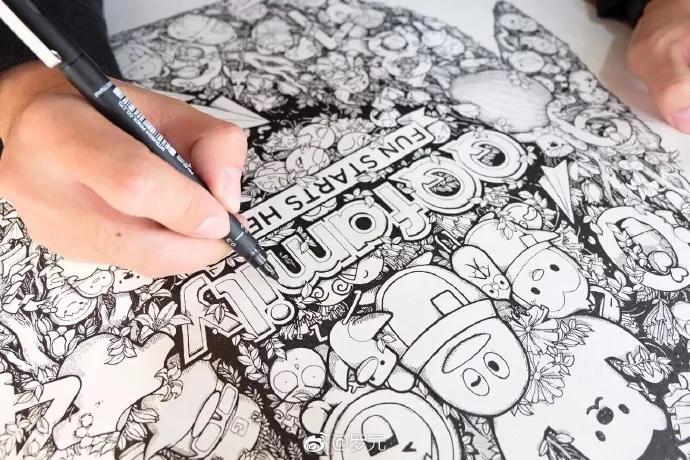 90后插画师画鬼,90后插画师山海经神兽