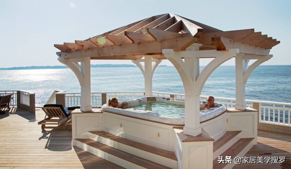 下沉式户外浴缸,户外浴缸布置