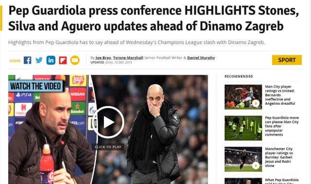 瓜帅太难了!曼城3条线皆有伤员,还好欧冠已提前出线