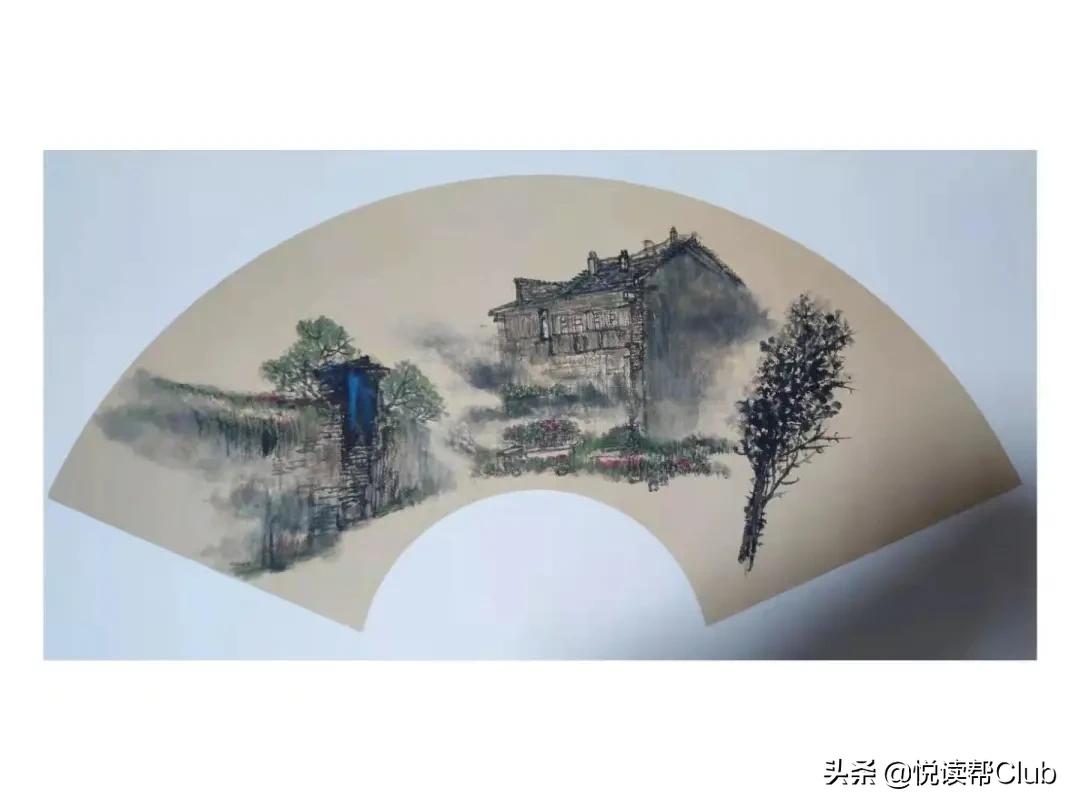 画家笔下的偏岩古镇,一位画家笔下的美丽乡愁