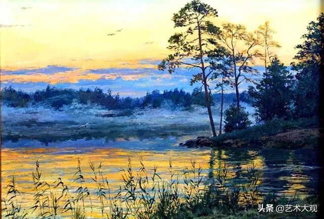 最美的俄罗斯风景油画作品欣赏,寂静粗犷的俄罗斯风景油画欣赏