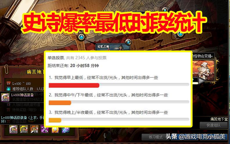 dnf史诗爆率最高的频道,dnf史诗之路必爆技巧