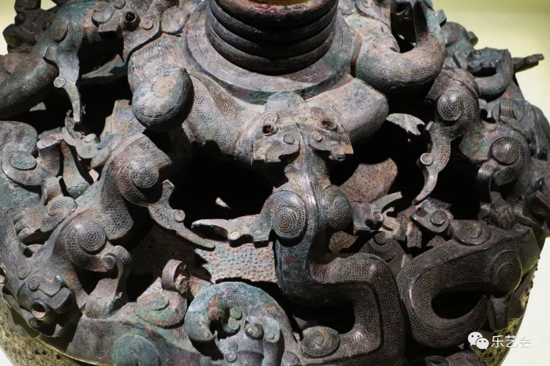 蟠螭纹青铜镜高清,稀见清代四部辑刊影印版