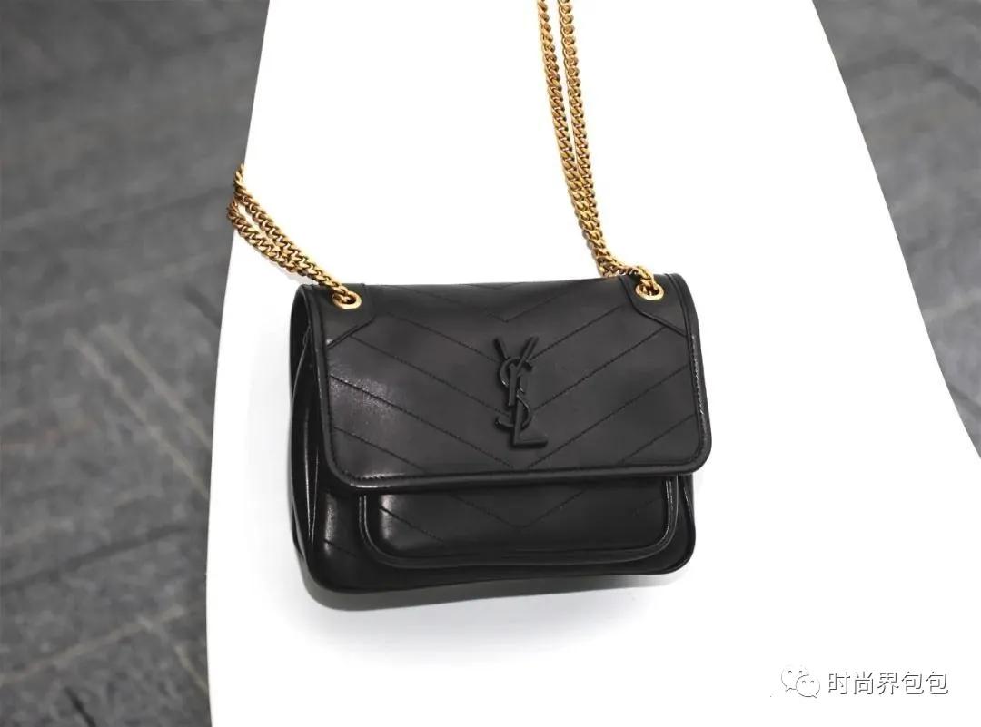 圣罗兰ysl鳄鱼压纹日落链条包,ysl圣罗兰鱼子酱玫红色链条包
