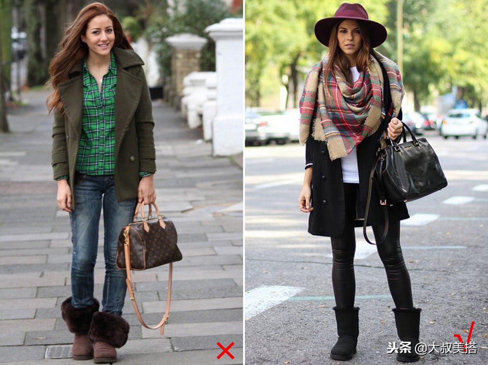 女人冬天雪地靴,矮个子女生冬天适合穿哪种雪地靴