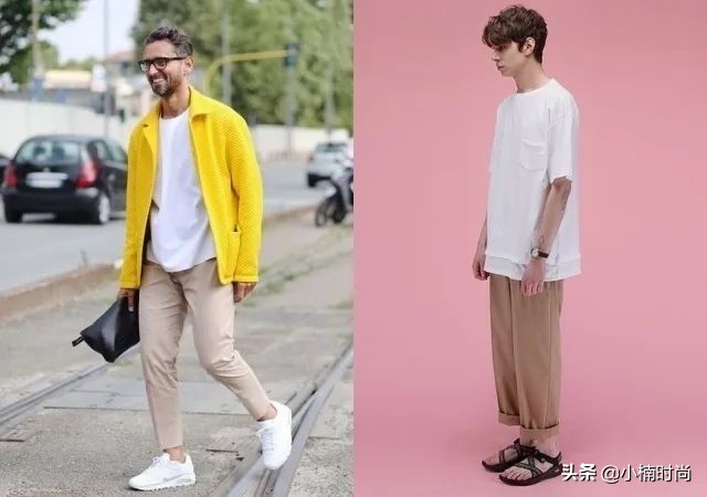 复古卡其工装裤搭配,卡其工装裤穿搭风格