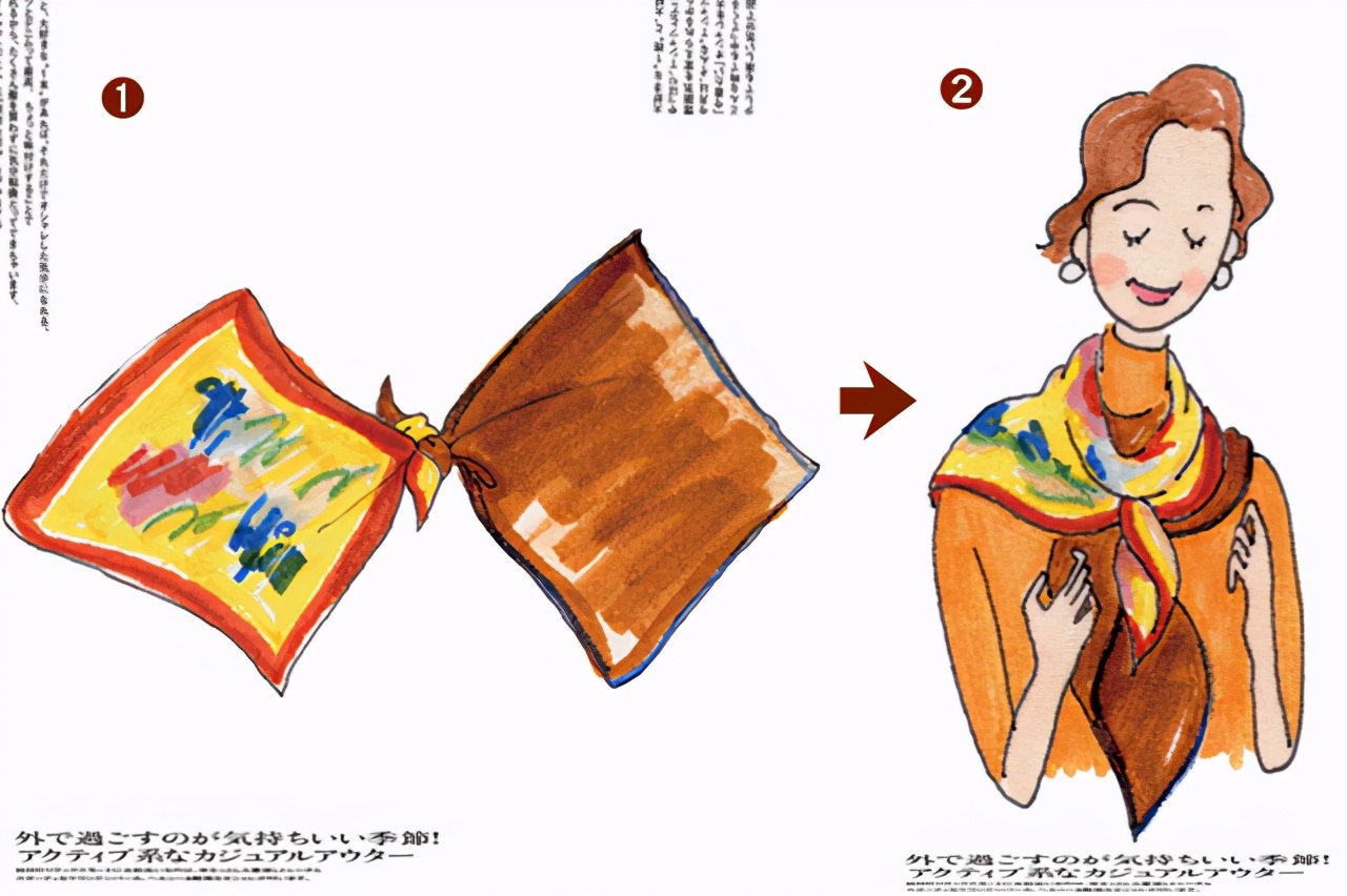 冬季围巾的潮流戴法,围巾冬季慵懒风韩系怎么戴