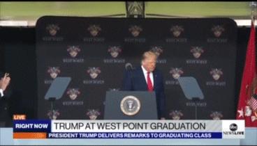 西点军校特朗普演讲,2020年美国西点军校特朗普演讲