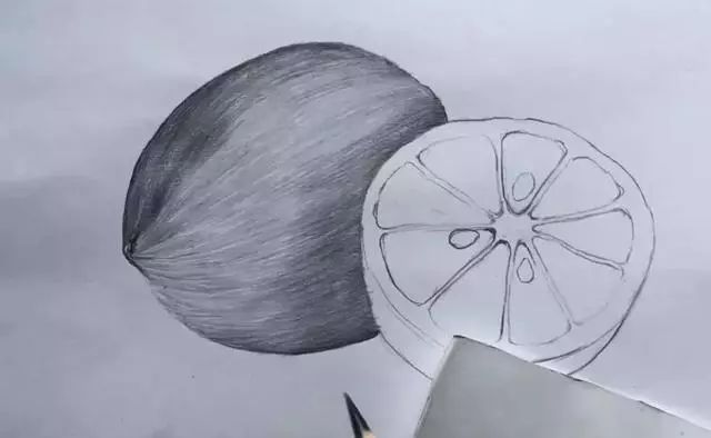 素描彩铅蔬菜画,蔬菜素描画法步骤图