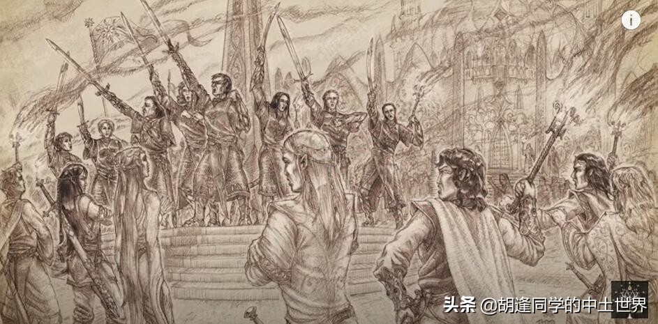 中土第一纪元最强的精灵王国,中土世界第一纪元高清地图