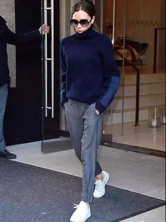 贝嫂年轻穿豹纹衣服,44岁贝嫂黑白搭配