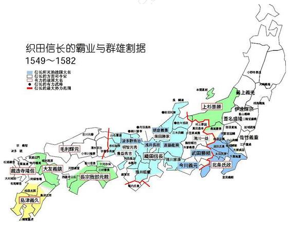 日本战国时代各地大名,日本战国争雄时代
