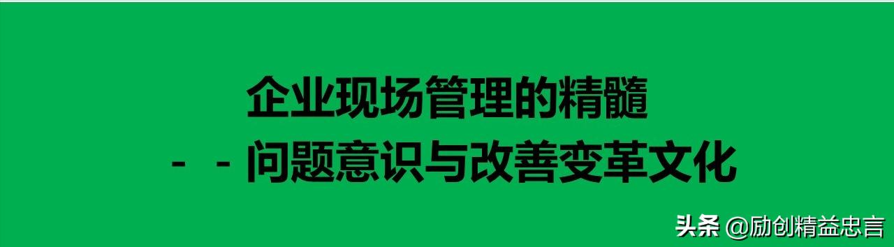 爆款课程PPT分享丨改善绝非小打小闹改善是集小善而达至臻