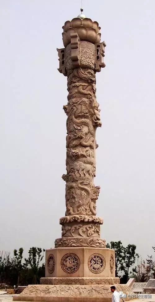 大型大理石石雕龙柱,石雕龙柱作品大全