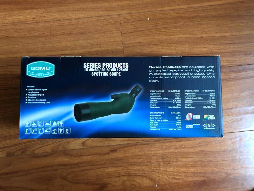 高牧观鸟镜评测,高牧20-60x60观鸟镜拆解