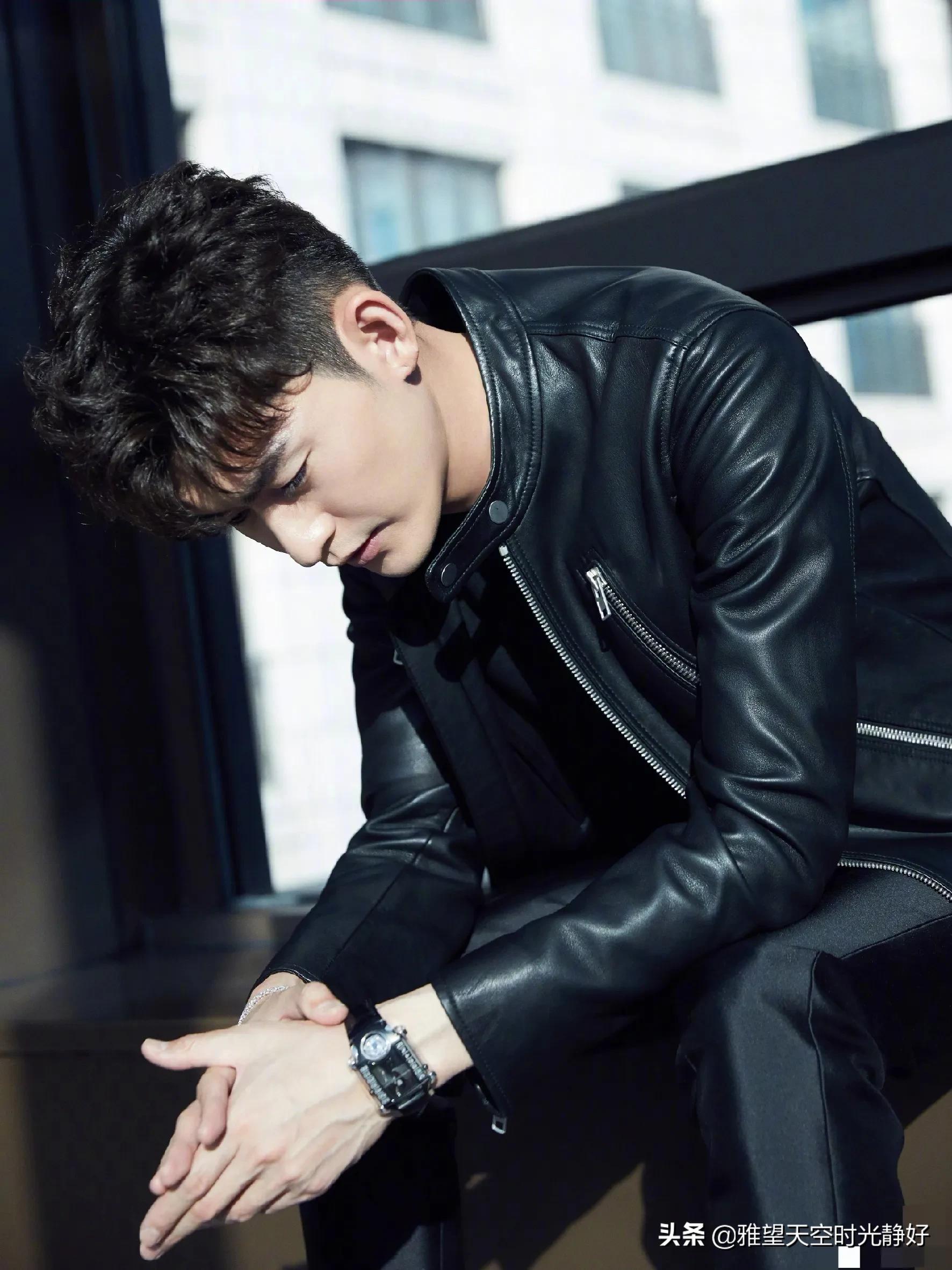 男明星西装穿搭夏季帅气,男士明星皮衣西服外套搭配