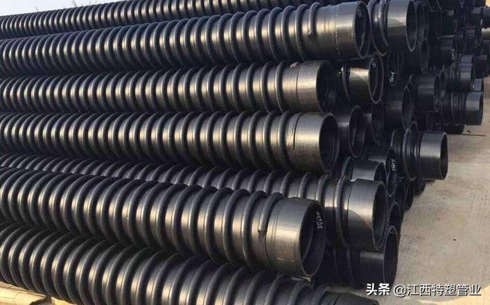 hdpe克拉管和hdpe缠绕管外观区别,hdpe缠绕增强管b型克拉管厂家直供