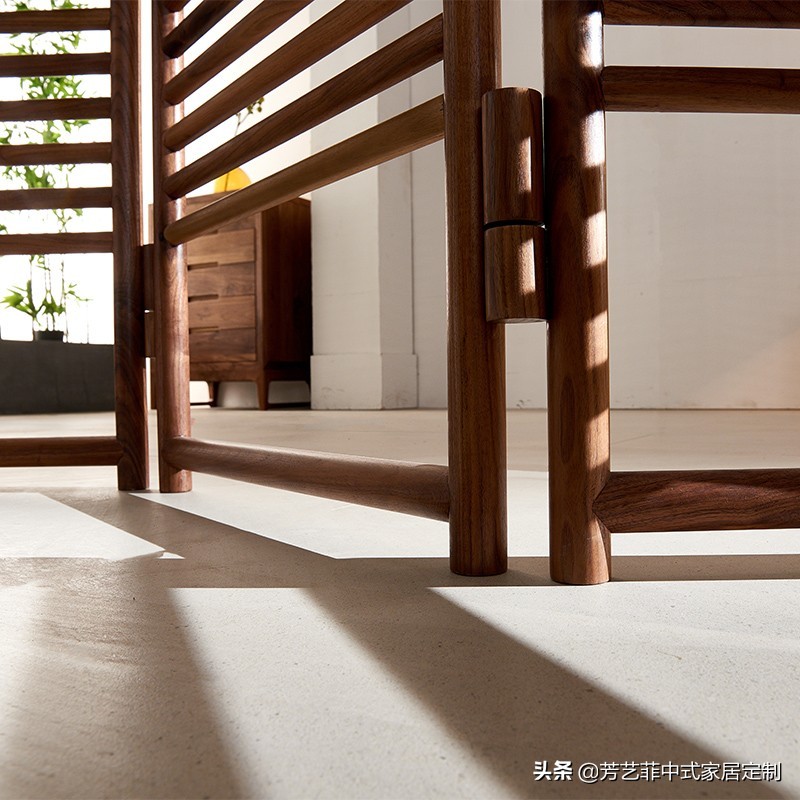 家居实木屏风,新中式实木屏风隔断