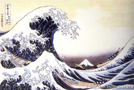 浮世绘神奈川冲浪图讲解,葛饰北斋神奈川冲浪图临摹