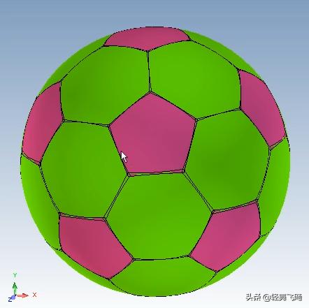 caxa三维实体设计画足球,caxa画足球