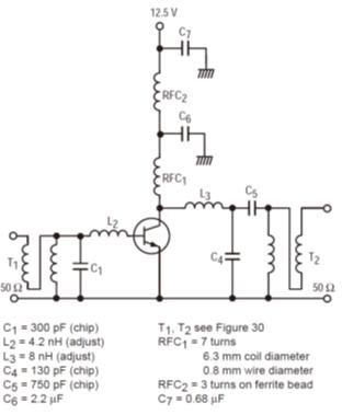 RF功率晶体管的阻抗匹配网络