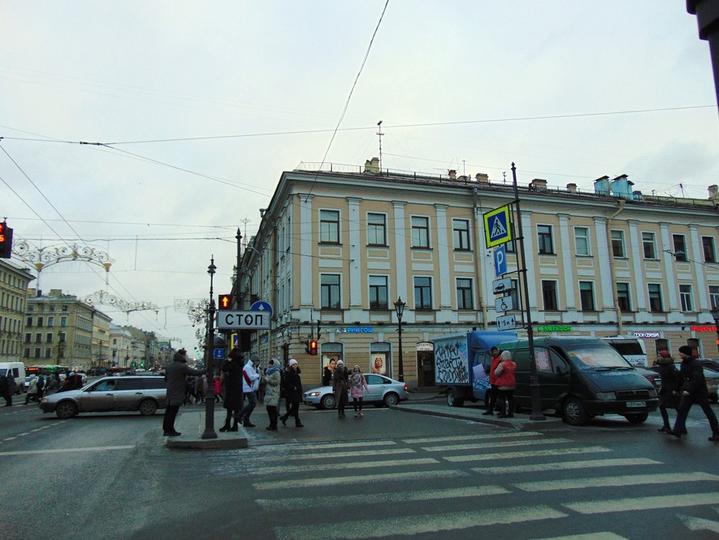 领略俄罗斯涅瓦河异域风情,俄罗斯圣彼得堡的涅瓦大街