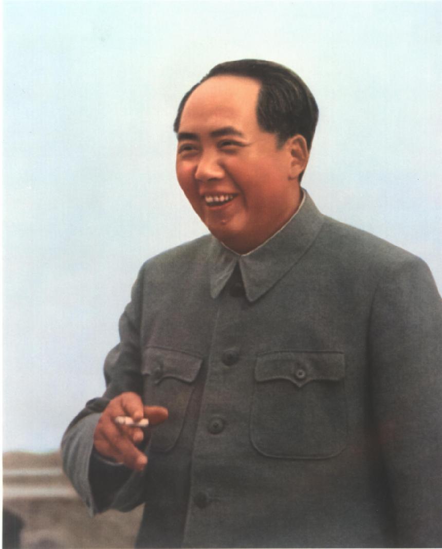 *先念李**开会抽雪茄，毛主席接过一根问：好烟怎么不早点拿出来给我