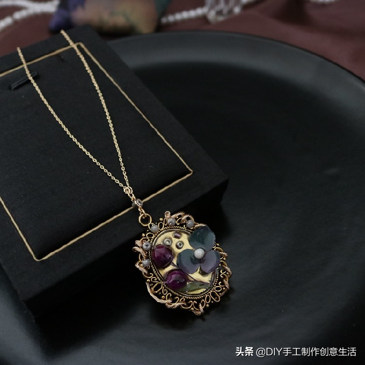 永生花首饰手工diy制作,制作永生花首饰