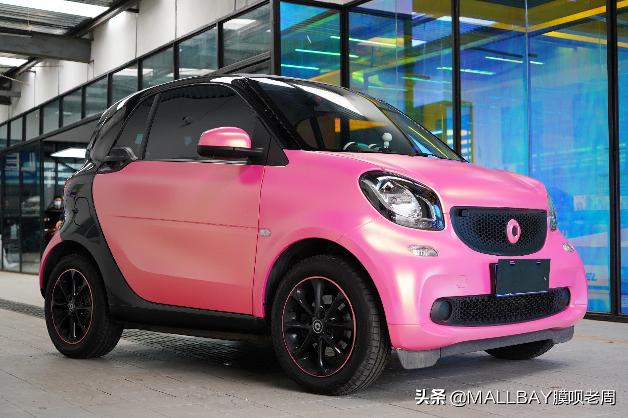 奔驰电镀改色效果图,奔驰smart改装图片