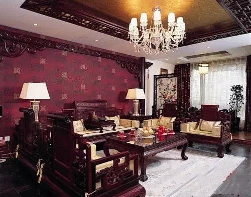 红木沙发适合什么客厅,一套红木沙发