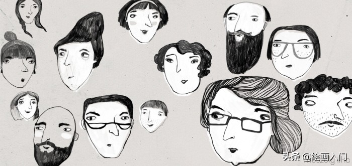 可爱温馨的手绘风插画,色彩鲜艳线条简单的插画