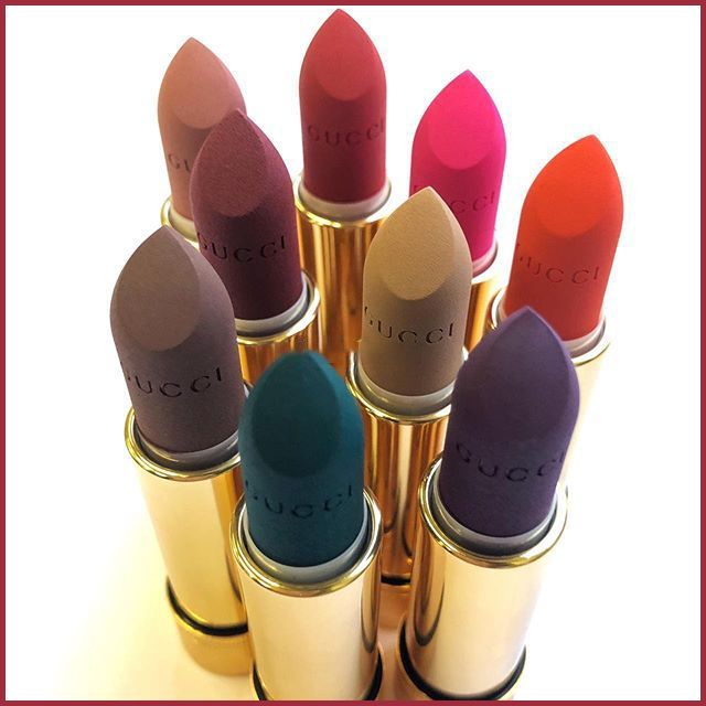 今年秋冬大牌的口红复古红,gucci蓝管最热色口红推荐