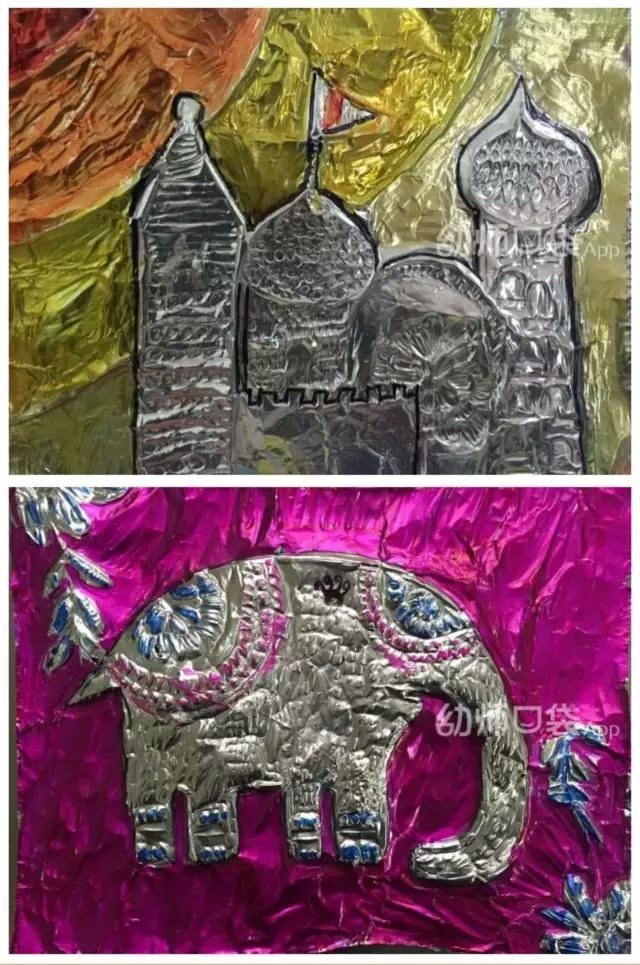 给孩子玩锡箔纸,亲子锡箔纸