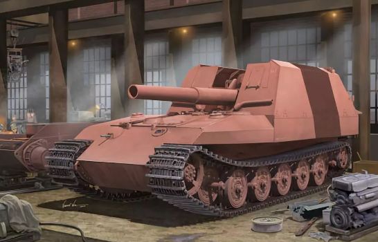 虎王坦克与二战最强*战野**火炮的集合体：探秘德国虎式自行火炮