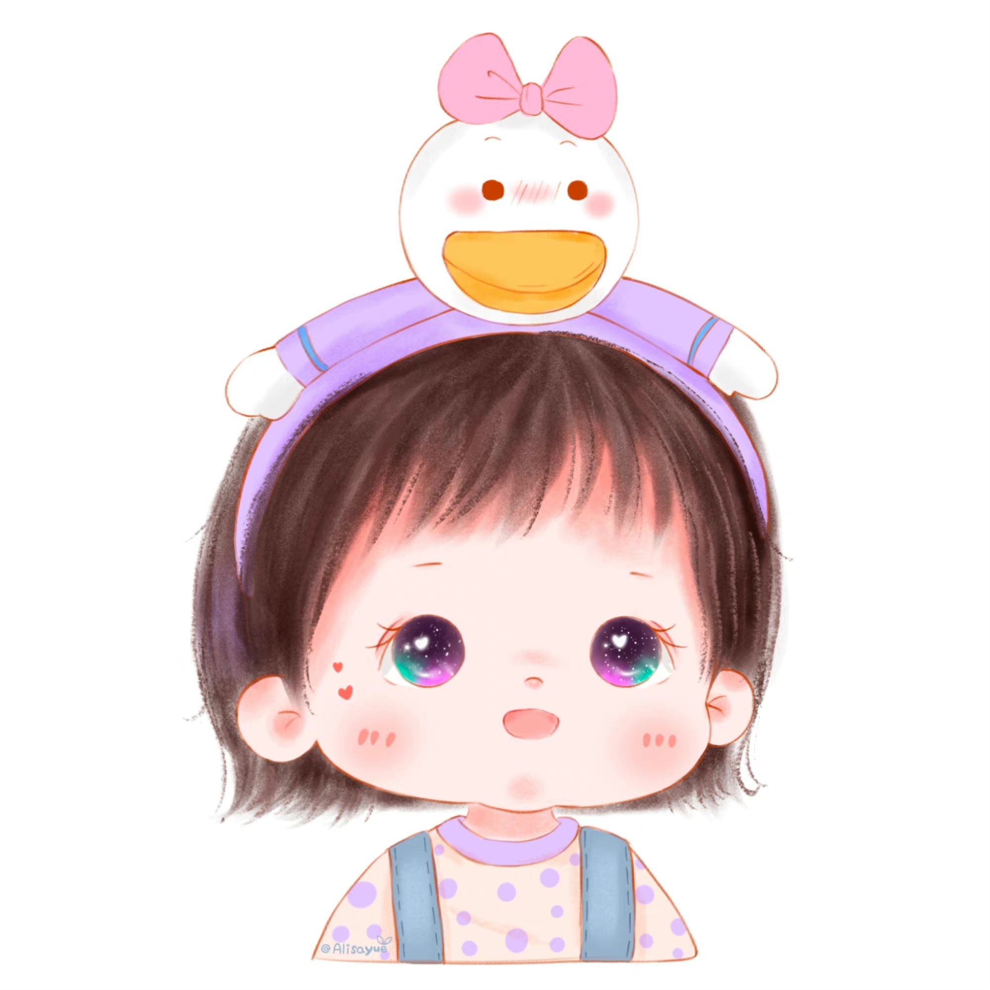 萌娃头像女生可爱萌图卡通,治愈系可爱搞怪萌娃头像