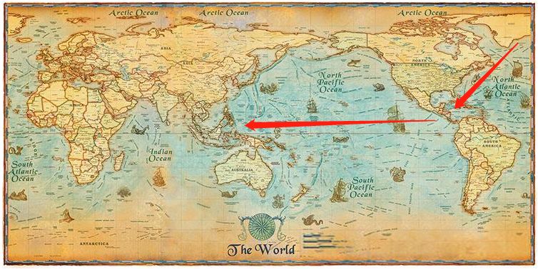 西葡两国为海上探索起争端，不靠谱信息误导哥伦布，绝望行驶70天