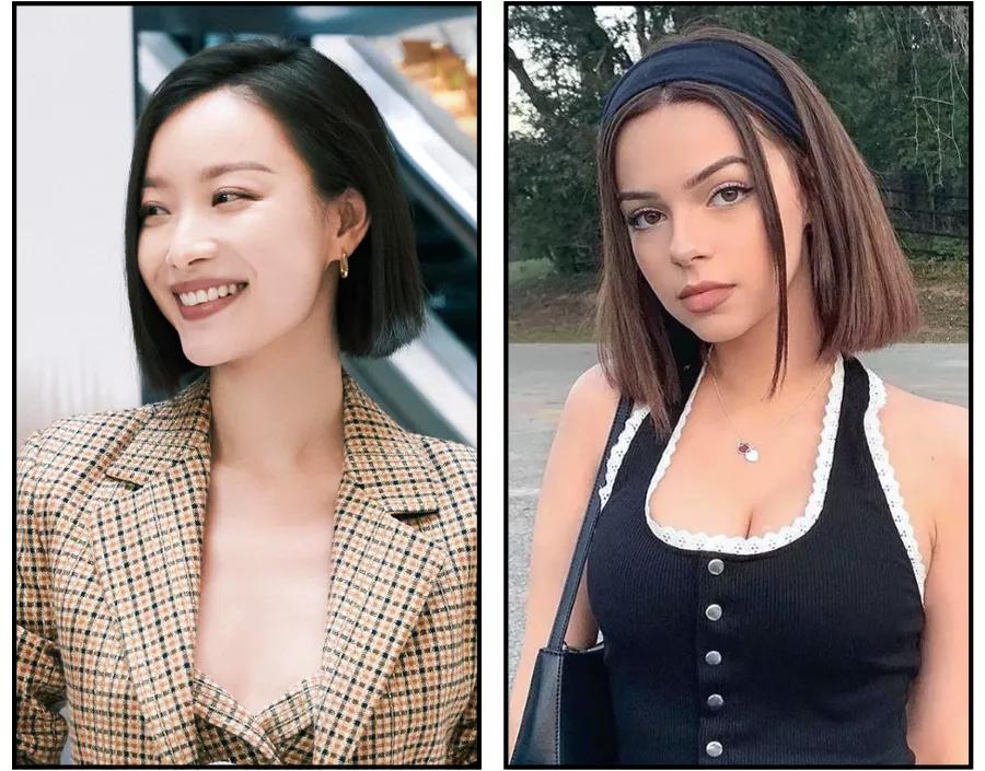 一剪短发就后悔,短发一刀切刘海翻车