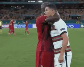 卢卡库和c罗赛后谈话,卢卡库谈c罗