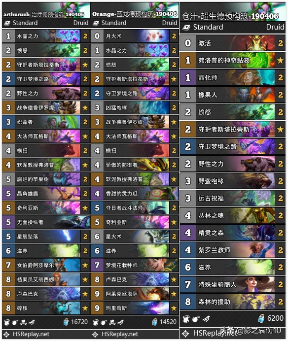 炉石传说沉没之城德鲁伊卡组,炉石传说对决模式12胜卡组