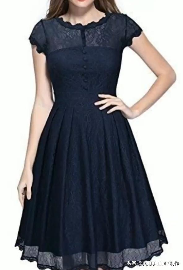 蕾丝绣花连衣裙精致美丽又优雅,设计小众蕾丝连衣裙