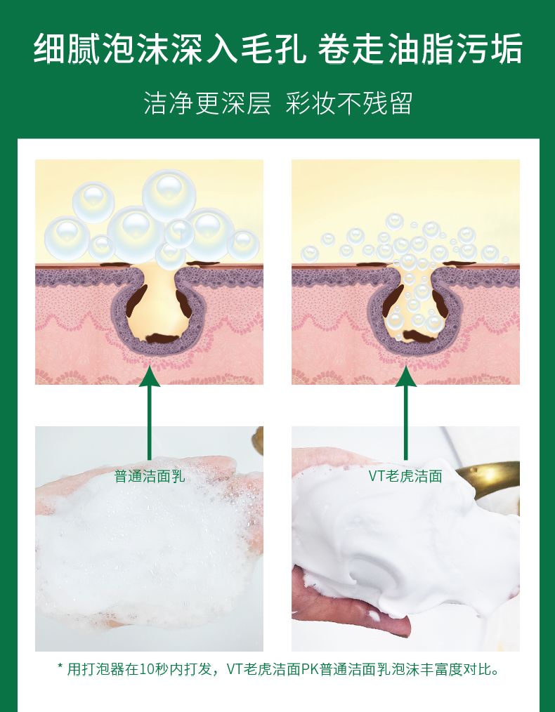 vt积雪草泡沫洁面,vt积雪草洗面奶