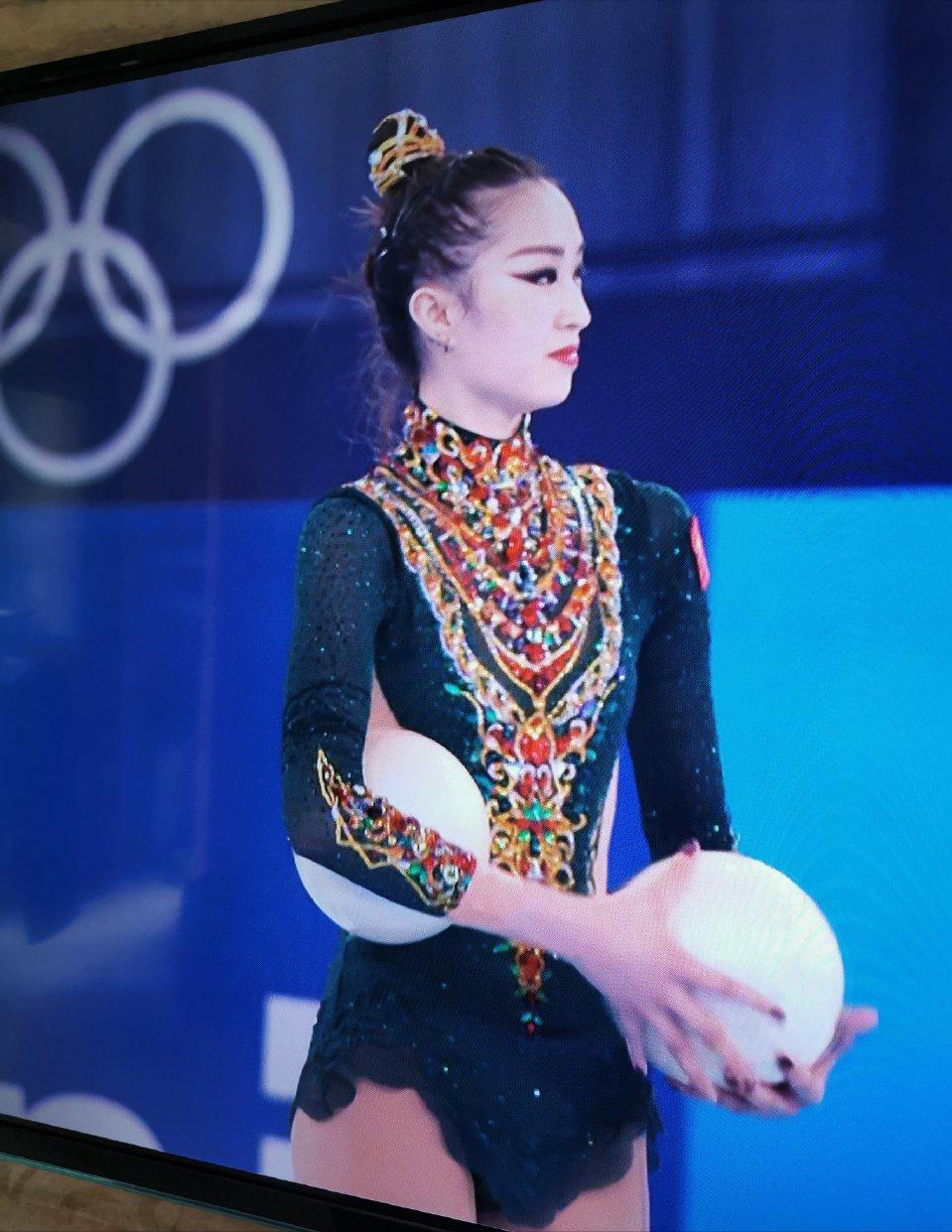 中国队好看的竞技体操服,中国艺术体操敦煌飞天原版