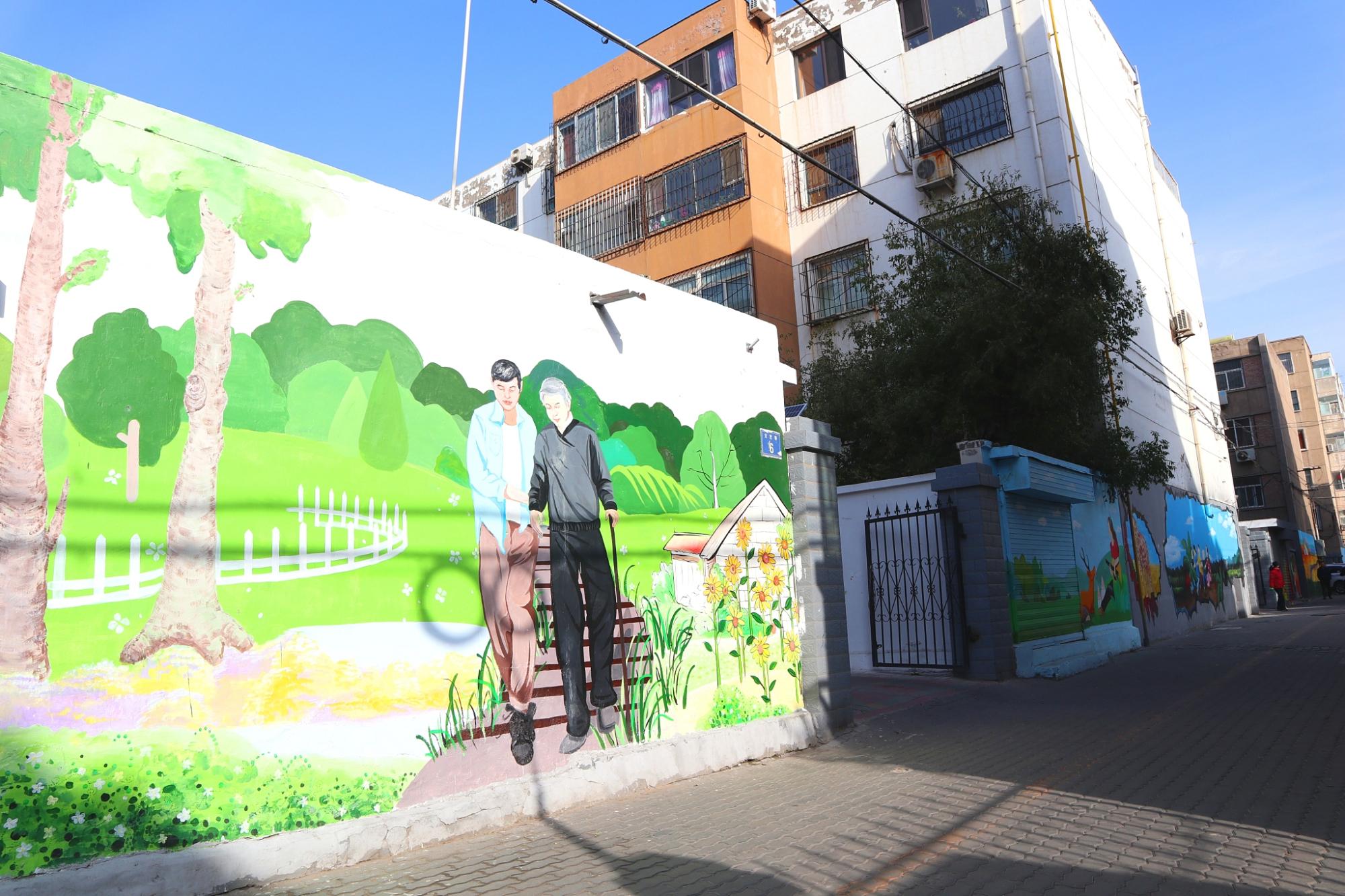 银川彩绘,银川文艺老街巷